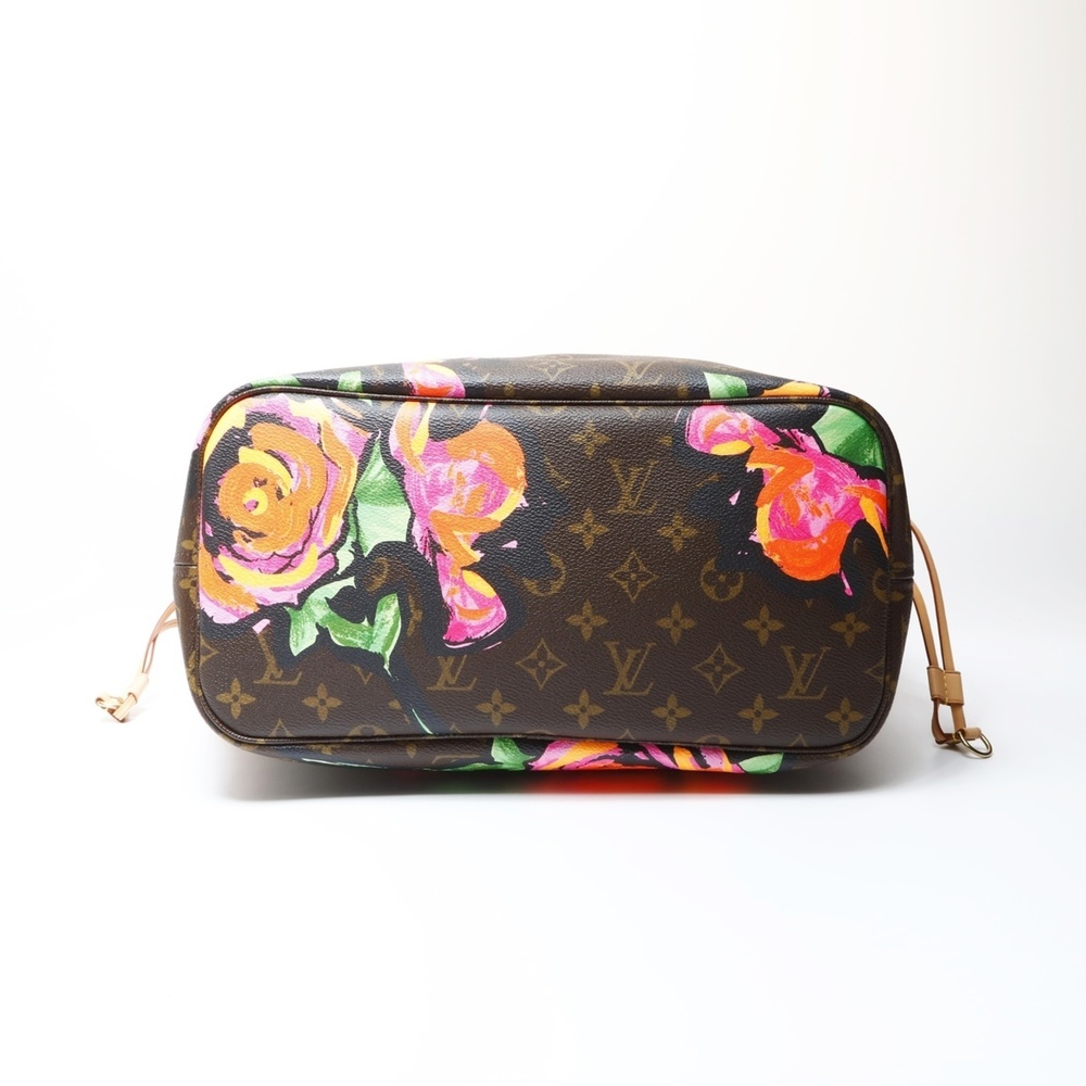 Louis Vuitton 2008 Monogram Rose Neverfull MM M48683 Tote Bag, Brown, WS26662 - Picture 7 of 11